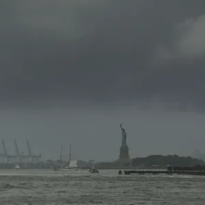 ‘She’s electric’: Watch lightning strike the Statue of Liberty, emerge from her torch