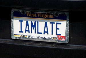 The recent social media buzz centers on a license plate
