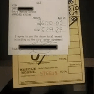 Waffle House Waitress Says She Felt ‘Sick To Her Stomach’ After Seeing Customer’s Tip On Receipt