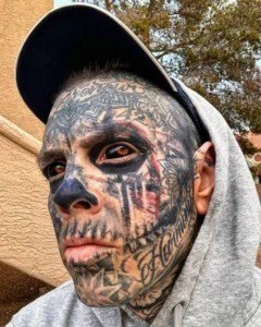 Man Spends $70k To Tattoo His Full Body And Eyeballs, But Wait Till You See What He Looked Like Before!