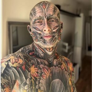 Tattoo addict inks 95 percent of his body, reveals what he looked like just 5 years ago