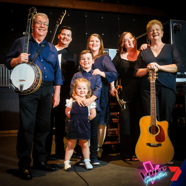 The family went on stage with their three-year-old baby and won the competition