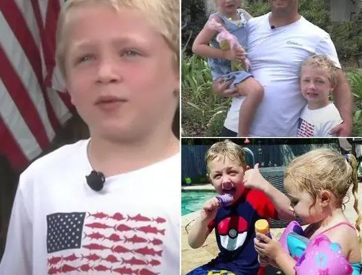 7-year-old swims for an hour to get help for dad and sister stranded in river