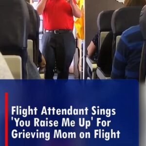 Flight Attendant Sings ‘You Raise Me Up’ For Grieving Mom on Flight