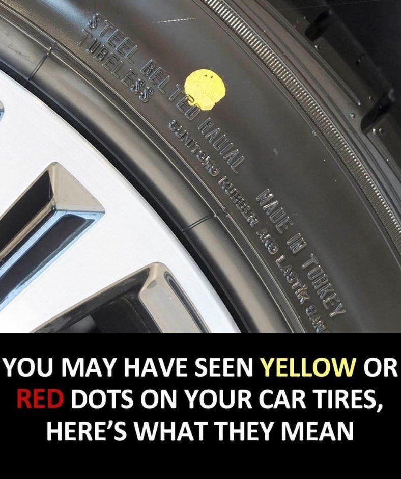 What Do Yellow or Red Dots on Your Tires Mean?