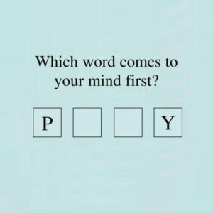 What is the First Word You See?