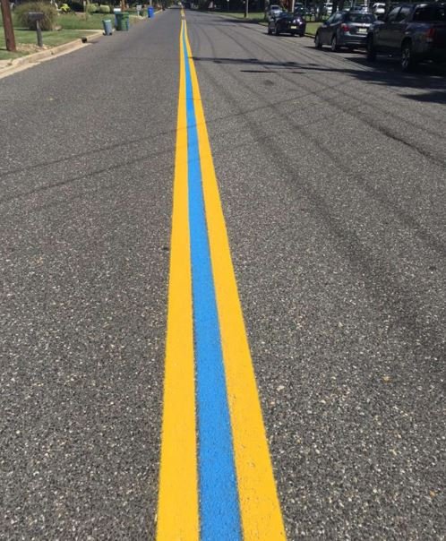 Here’s What It Means! If You’ve Noticed A Blue Line Painted On The Street