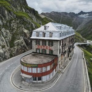 Inside Abandoned Hotel Belvedere in Switzerland