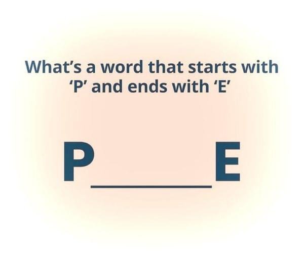 The Power of a Single Word: “P_E”