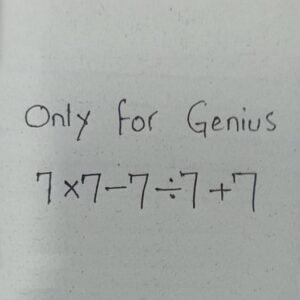 You’re a genius if you can provide the correct answer in 10 seconds.