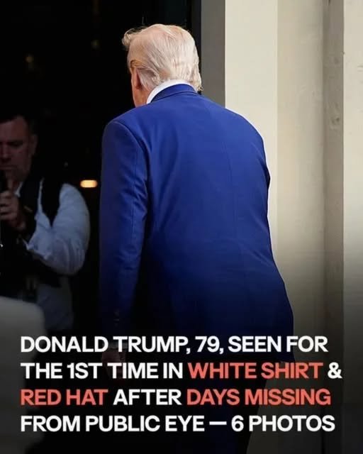 Donald Trump Reemerges in White Polo and Red Hat After Days Out of Sight