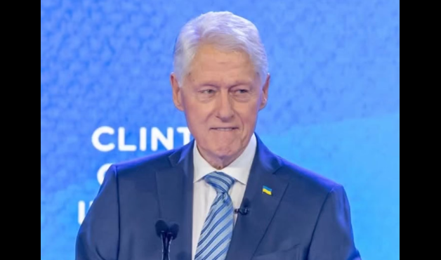 Bill Clinton Leaves The Hamptons With Medical Device At Airport