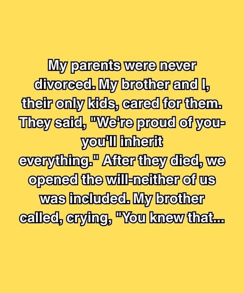 My Brother Said I Knew About The Will—But I Swear I Didn’t