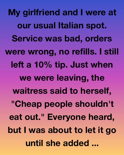 Cheap People Shouldn’t Eat Out