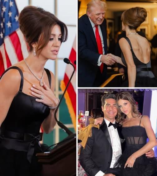 Emma Watters Turns Heads in Black Corset Gown While Hosting Trump-Linked Gala