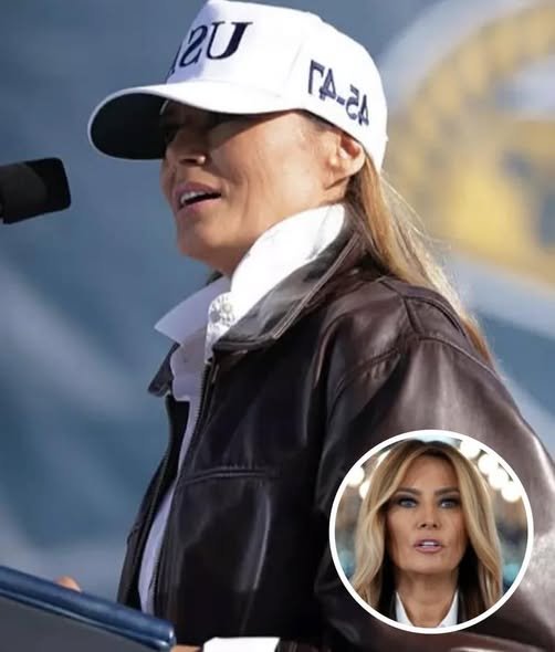 Melania Faces Online Mockery for Her 2-Word Greeting to U.S. Navy Sailors