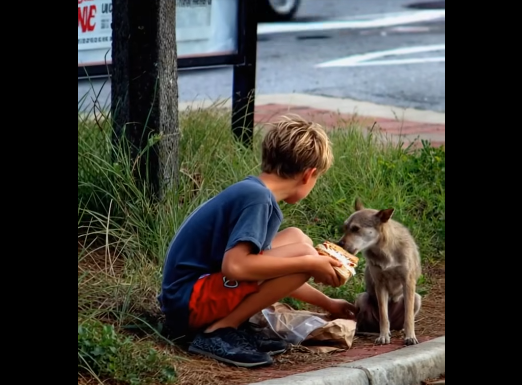 My Son Shared His Lunch with a Stray Dog Every Day — Until a Red SUV Revealed the Truth Behind It