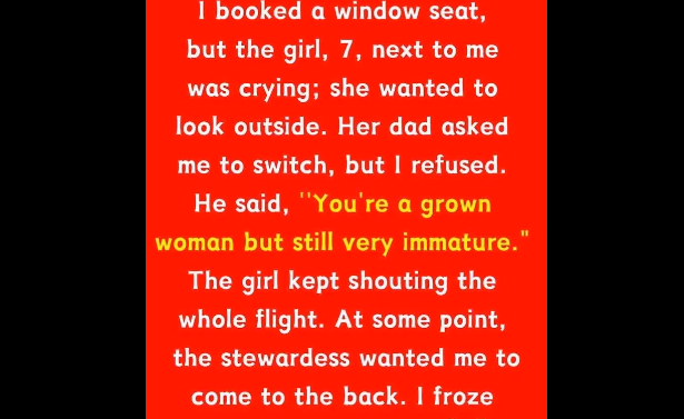 I booked a winwod seat but the girl