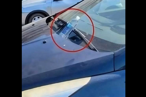 If you find a plastic bottle left on the hood of your car, be careful, you could be in danger