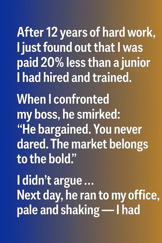 When I confornted my boss, he smirked: