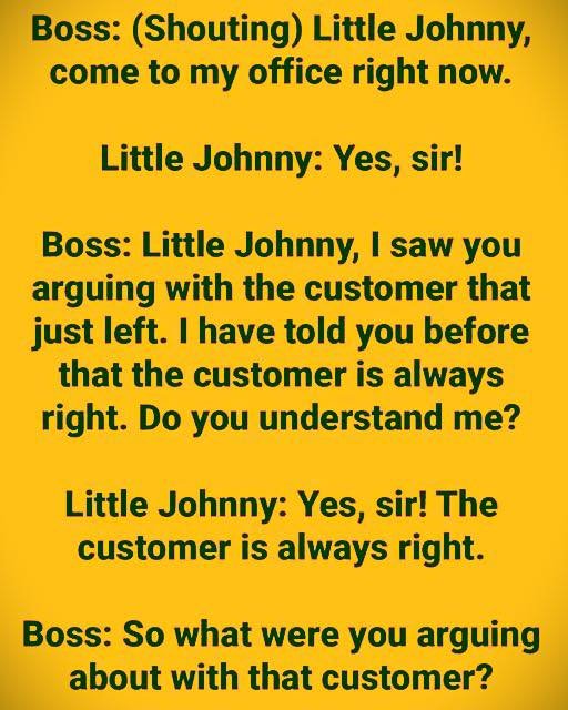 When the Boss Called Little Johnny Into the Office