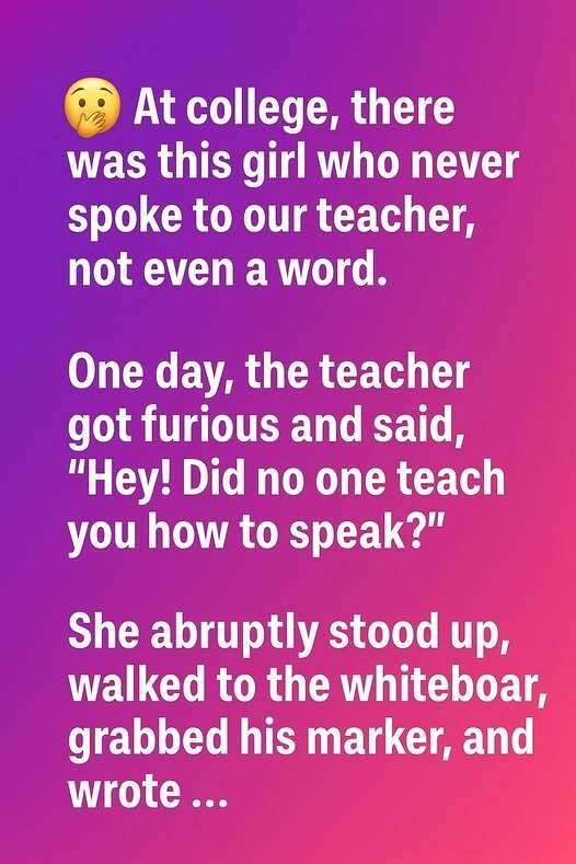 She Never Spoke in Class — Until One Day She Stood Up and Silenced Everyone