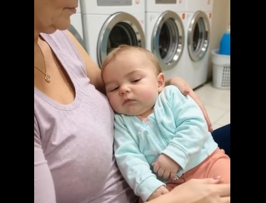 I Fell Asleep at the Laundromat with My Baby After a Night Shift — What I Found in the Washer Changed Everything