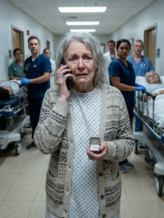 Older woman sitting alone at kitchen table after learning she was excluded from her son’s wedding.