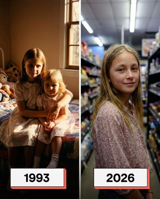 Two sisters reconnect emotionally in a grocery store years after being separated during childhood.