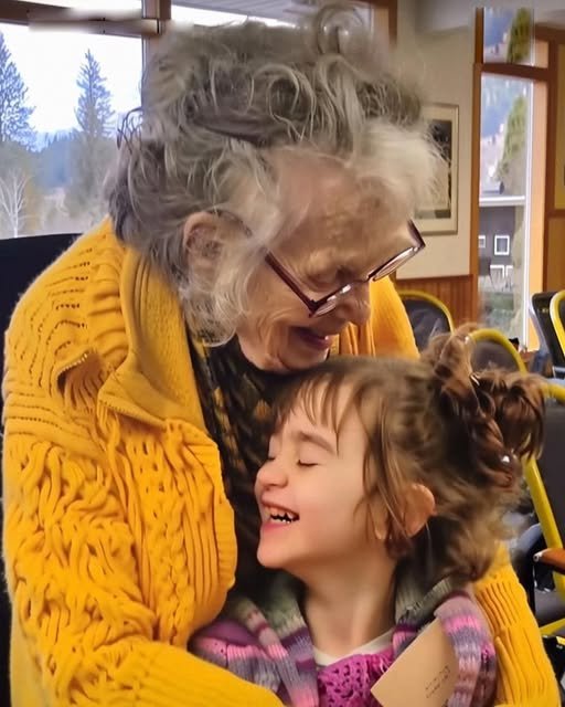 "Elderly woman holding a smiling baby with Down syndrome, symbolizing love, adoption, and unexpected blessings."