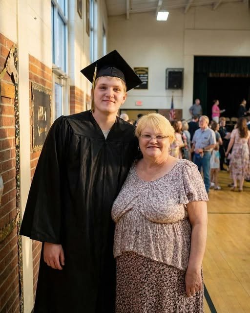 "Graduate in cap and gown, standing proudly, symbolizing resilience, hard work, and the dignity of honest labor."