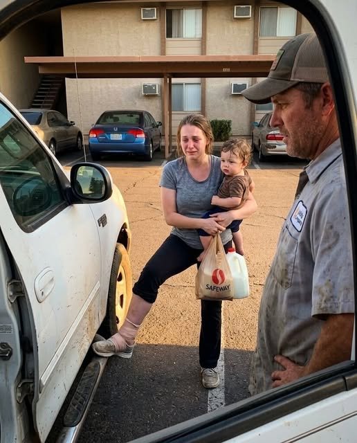 "A father and daughter sitting in a car outside a run-down apartment complex, the daughter’s expression tense as her father asks a question that changes everything."