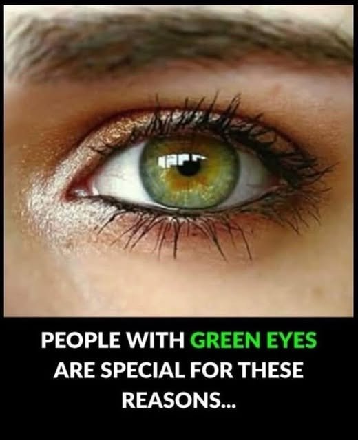 "A close-up of a person with striking green eyes, showcasing their rare beauty and the subtle variations in shade."