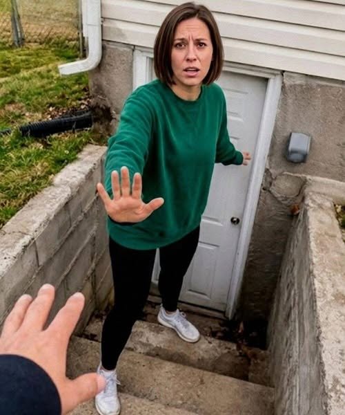 Woman opening a velvet jewelry box during a tense family gathering after a funeral