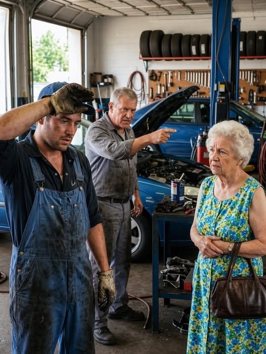 A young man sits in the back of a luxury SUV, his expression a mix of confusion and curiosity, as an elegantly dressed older woman looks at him with a calm, authoritative gaze.