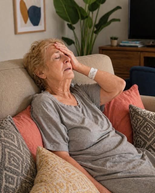 A woman sits calmly at a kitchen table, holding a phone with a smirk, while her mother-in-law stands beside her, arms crossed, both staring at the screen with determined expressions.