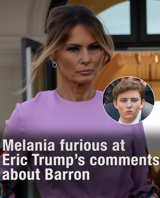 Melania Trump reportedly reacts after renewed public attention surrounding Barron Trump and comments made by Eric Trump.