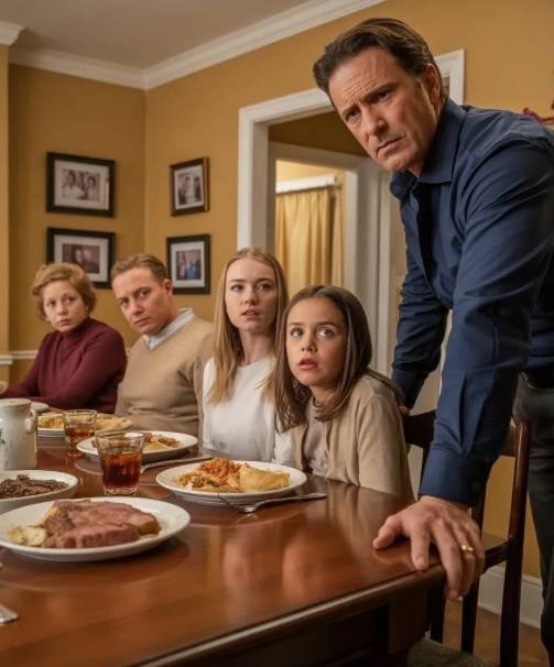 Screen"A tense family dinner scene where a heartbroken teenager reacts after her mother-in-law suggests she give up her Paris graduation trip for her cousin." shot