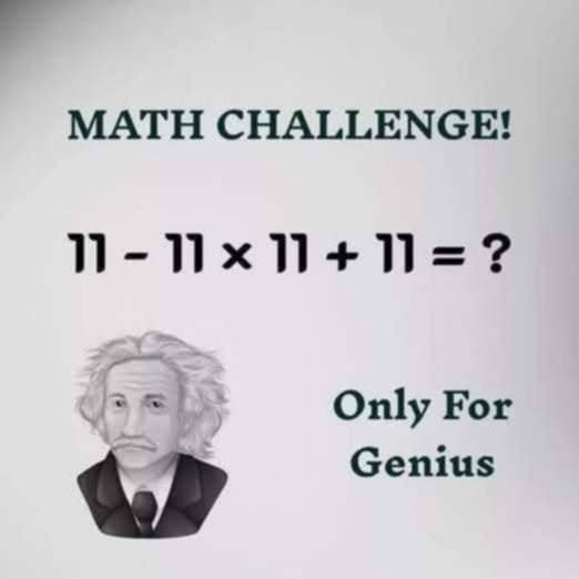 "A handwritten math problem: 11 – 11 × 11 + 11, with a pencil and eraser nearby, symbolizing a mental challenge."