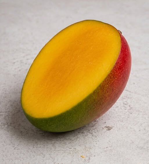 Fresh ripe mango slices rich in vitamins and antioxidants on wooden table