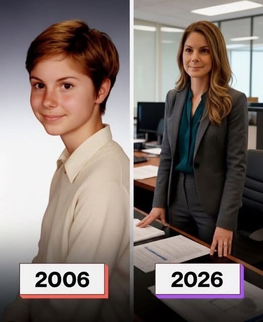 Former classmate asking for help at a modern bank reception while a successful woman calmly observes him.