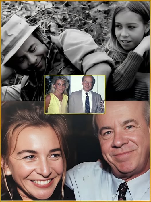"Kelly Conway and her father, Tim Conway, smiling together, capturing the warmth and humor of their family life."